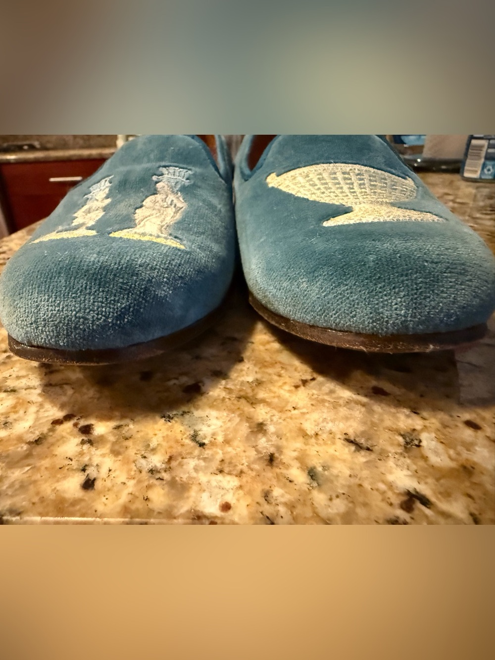 Stubbs and wootton velvet loafers - Picture 4 of 13